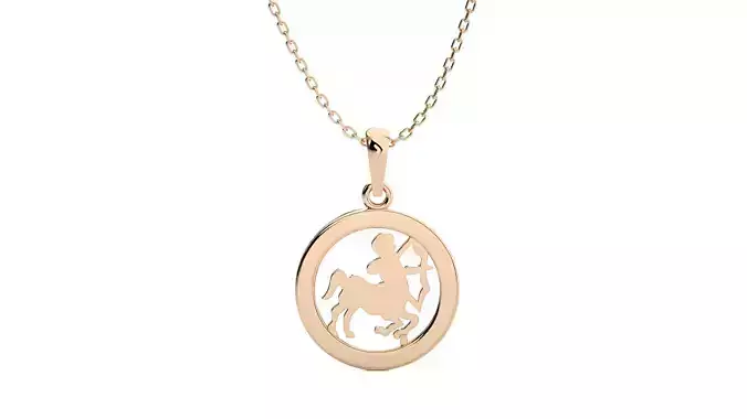 Sagittarius Zodiac Pendant 3D print model