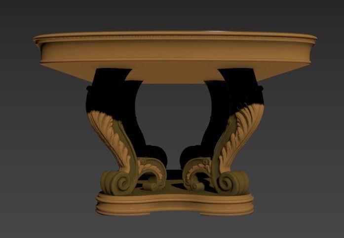  dinner table classic 3d model 3D model_3