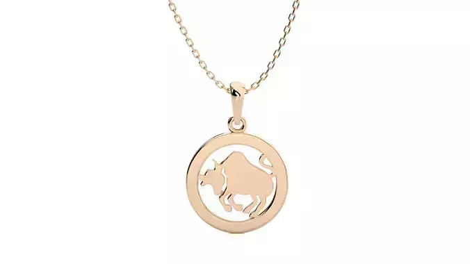 Taurus Zodiac Pendant 3D print model