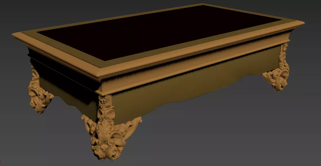 tea table classic 3d model 3D model 3D model_0