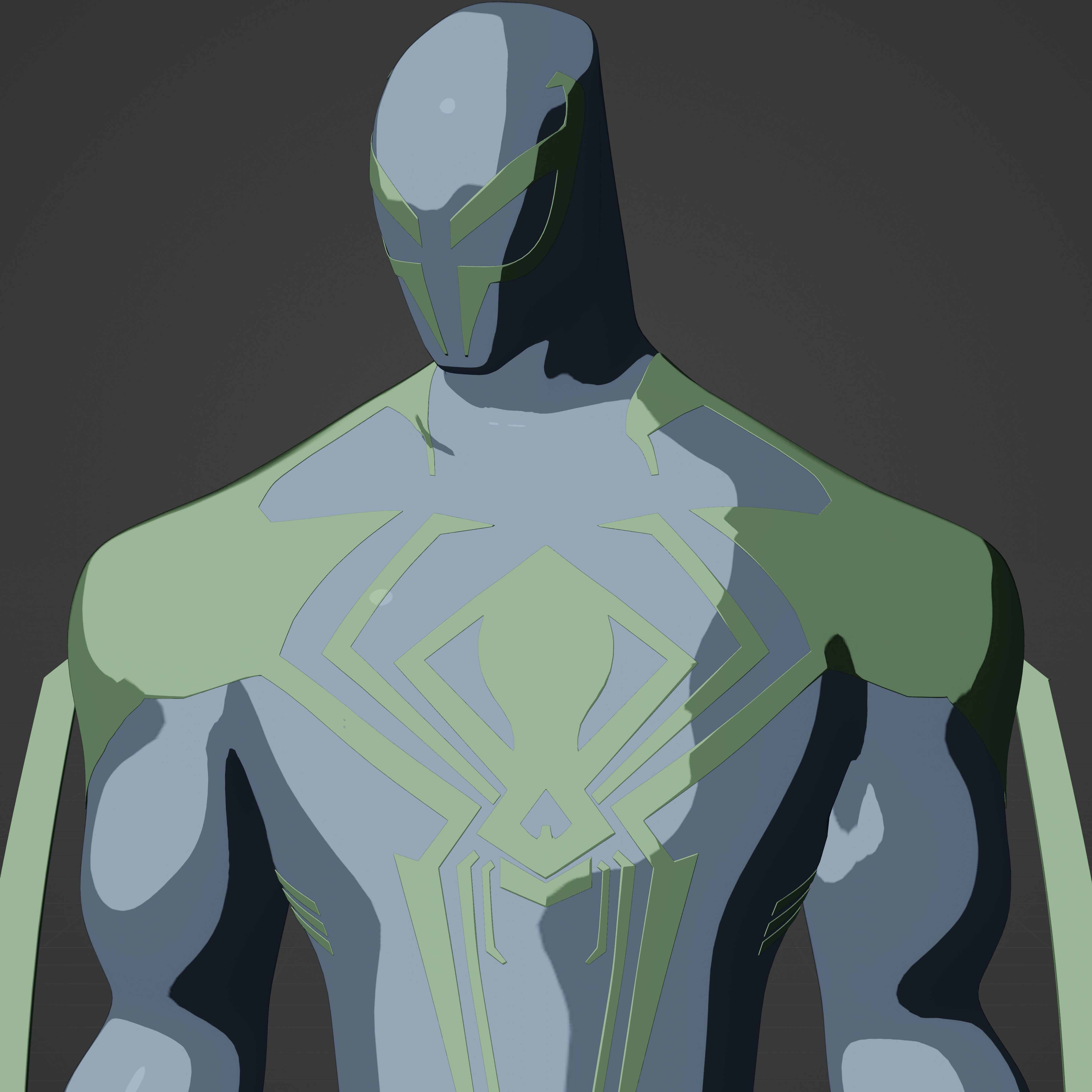 Miguel O Hara Spiderman 2099 Free low-poly 3D model_3