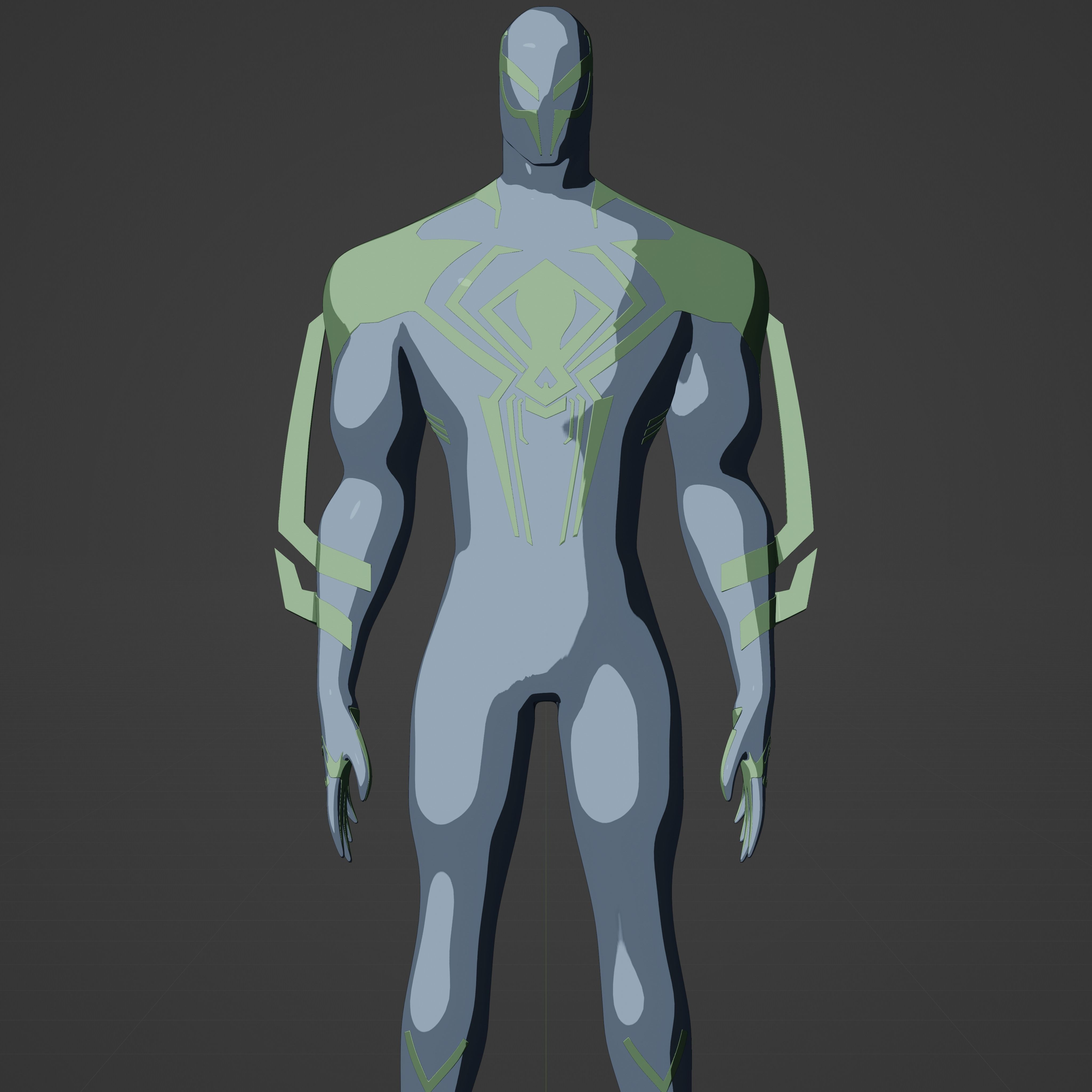 Miguel O Hara Spiderman 2099 Free low-poly 3D model_4