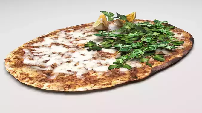 Turkish Lahmacun With Cheese