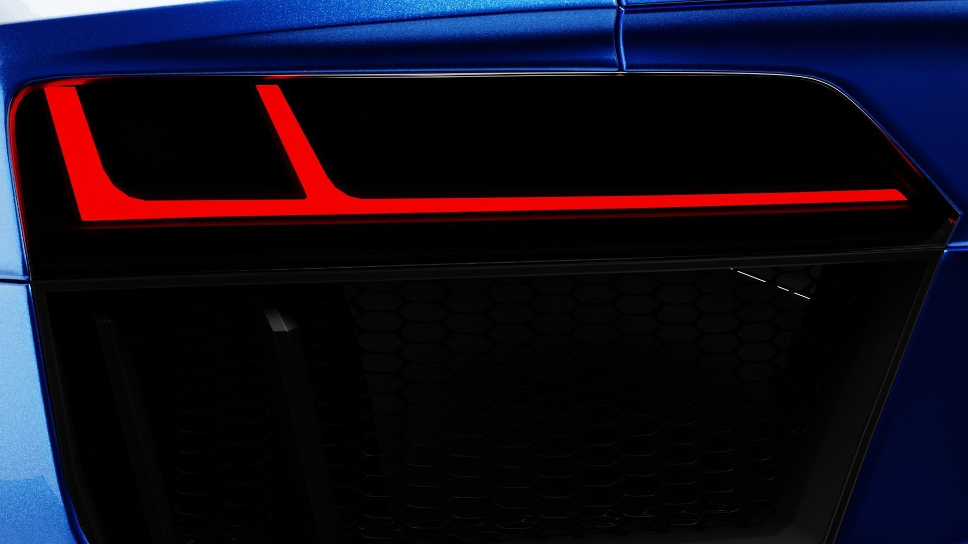 Audi R8 V10 Low-poly 3D model_3