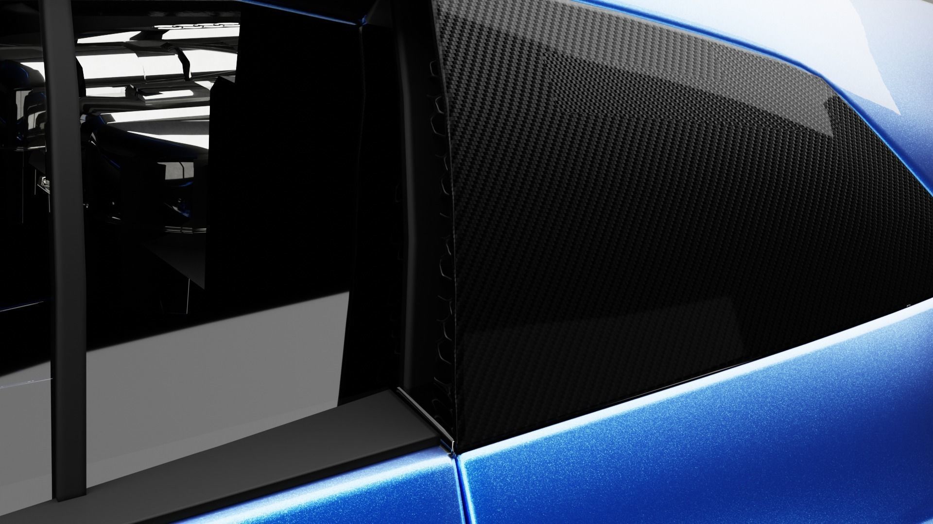 Audi R8 V10 Low-poly 3D model_14