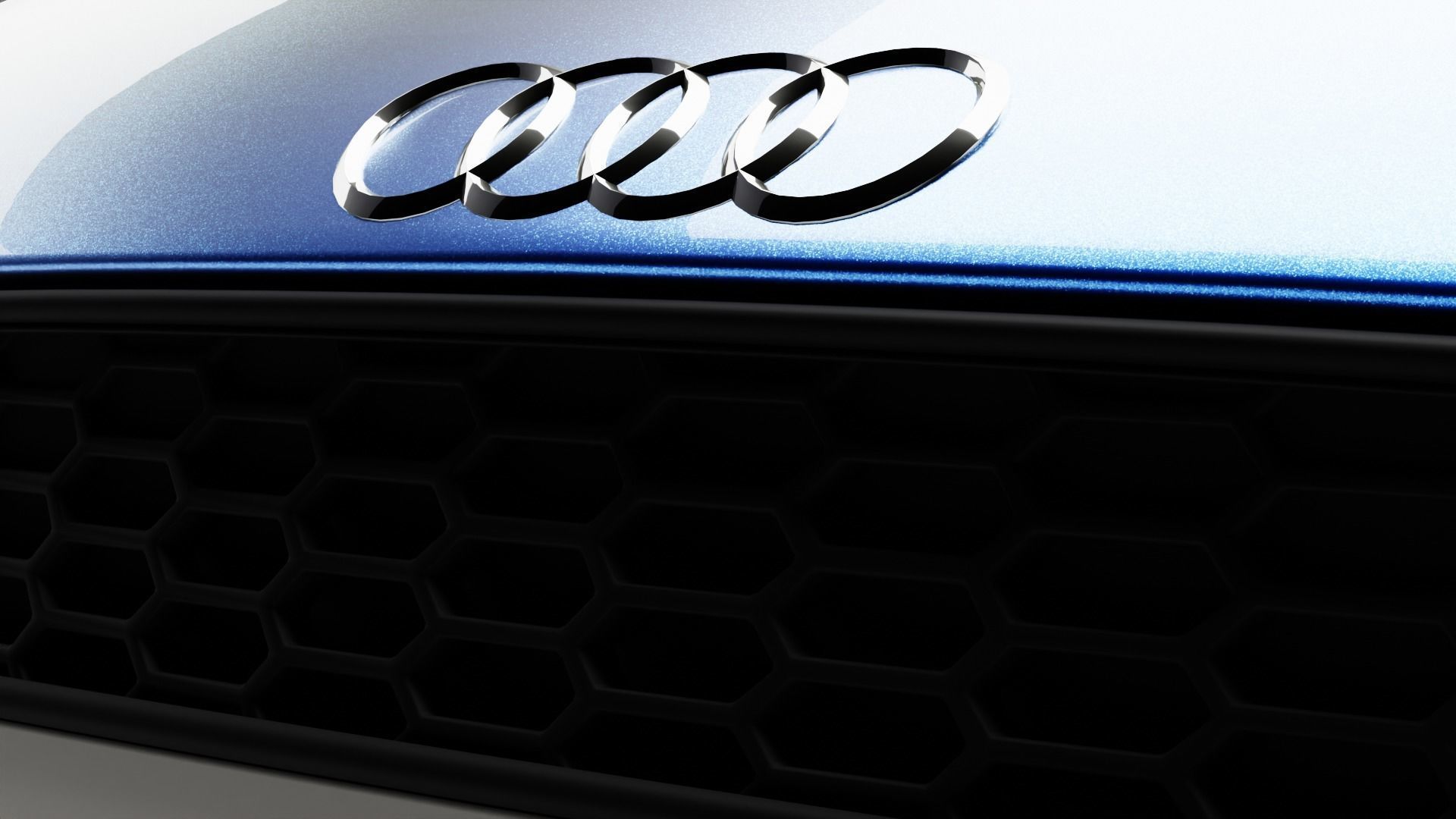 Audi R8 V10 Low-poly 3D model_9