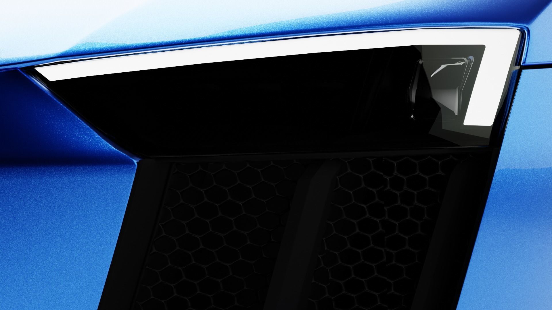 Audi R8 V10 Low-poly 3D model_7