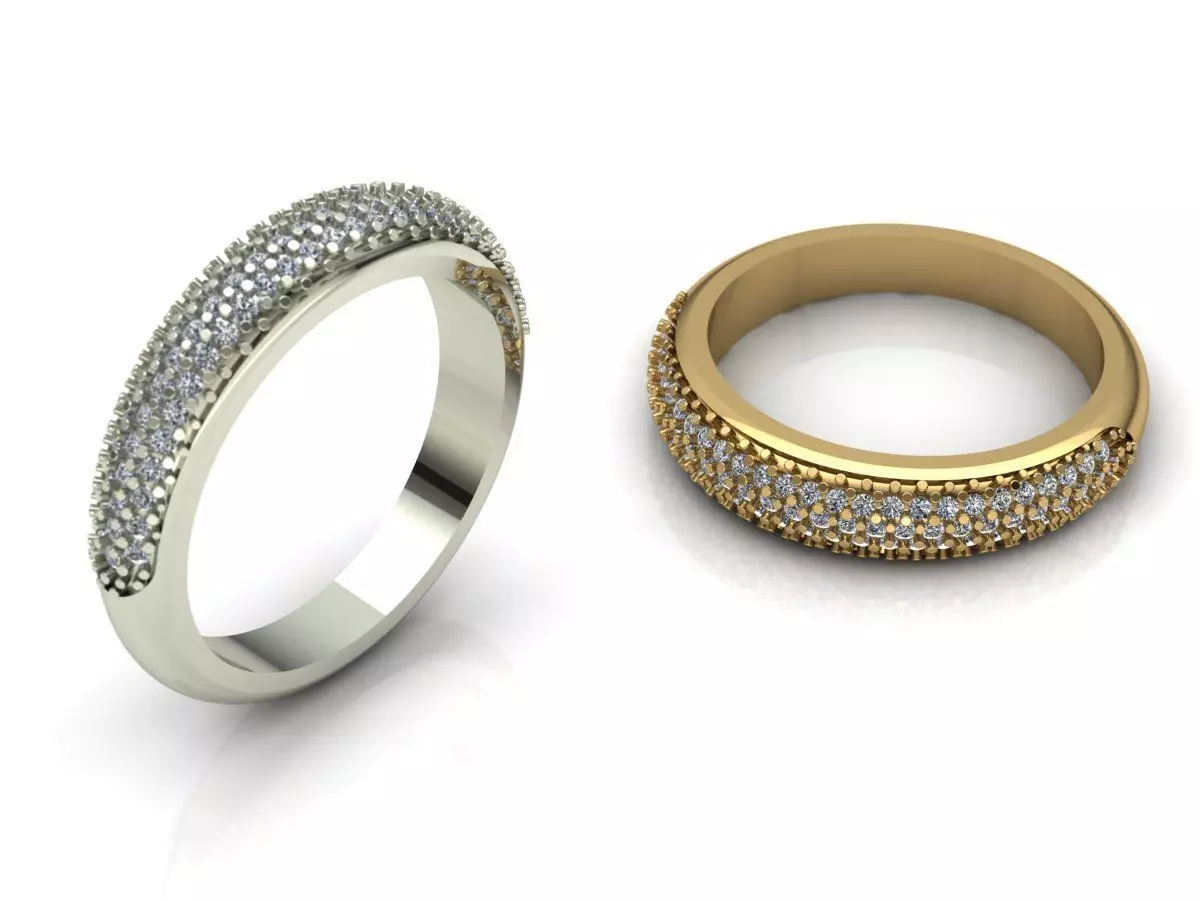 Ring gold  3D print model_0