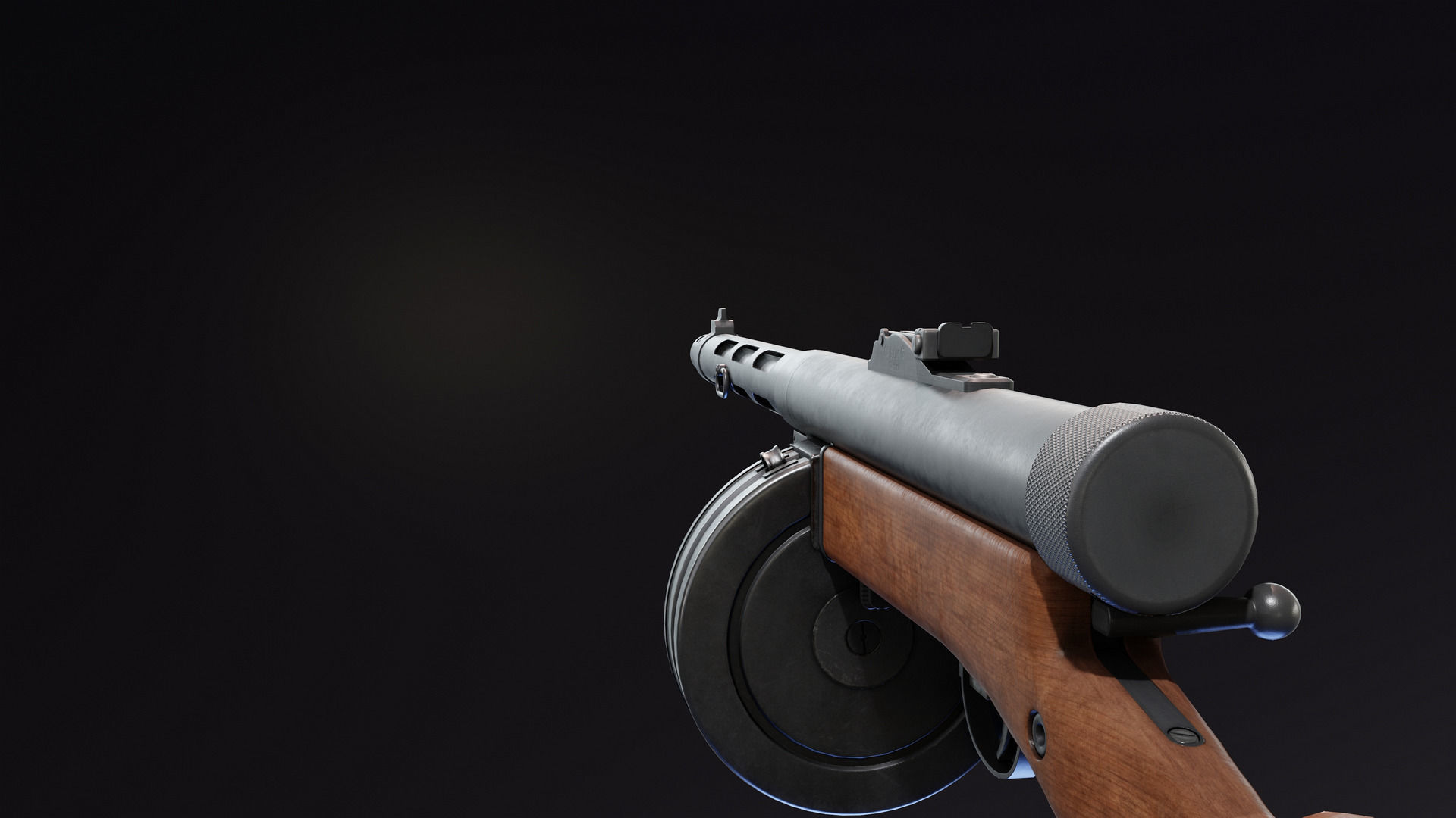 Suomi KP31 Low-poly 3D model_7