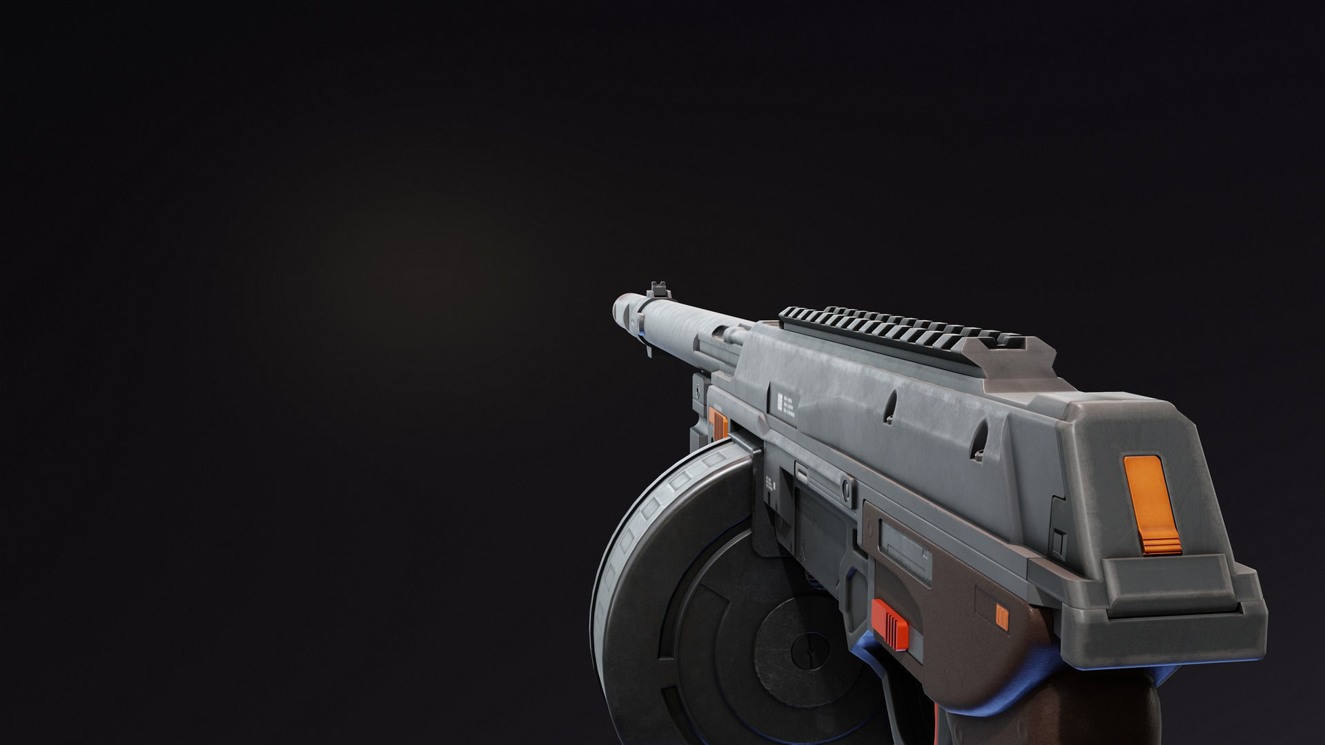 Suomi KP31 Low-poly 3D model_8