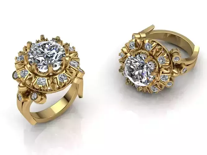 Jewelry set  ring earring