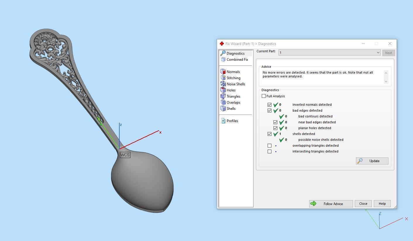 Silver Gold Spoon 3D print model_3