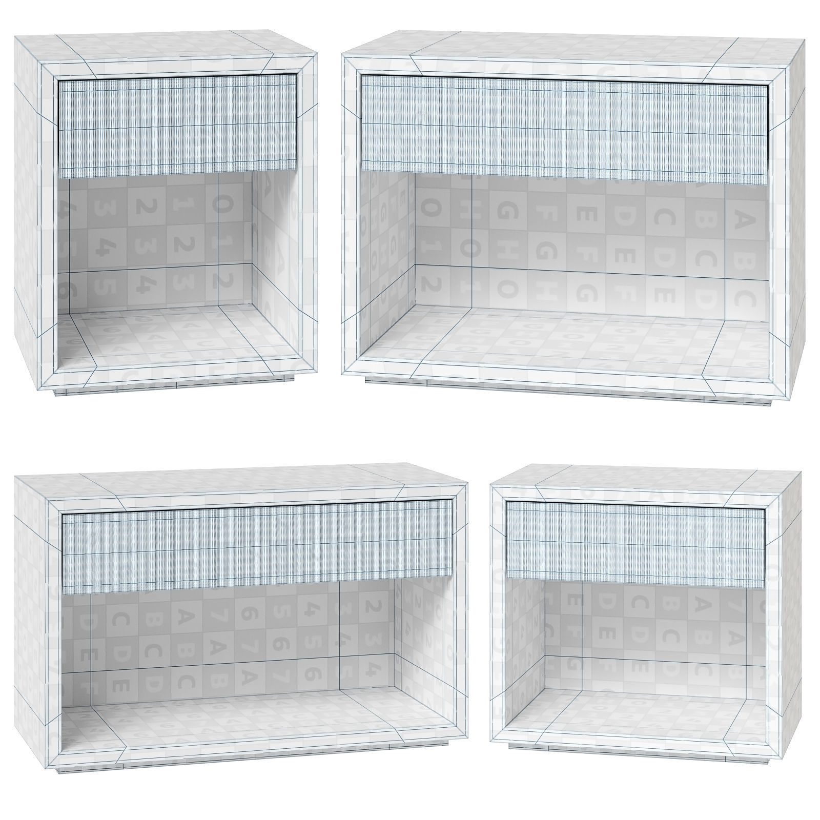 Restoration Hardware Julien open Nightstands 3D model_5