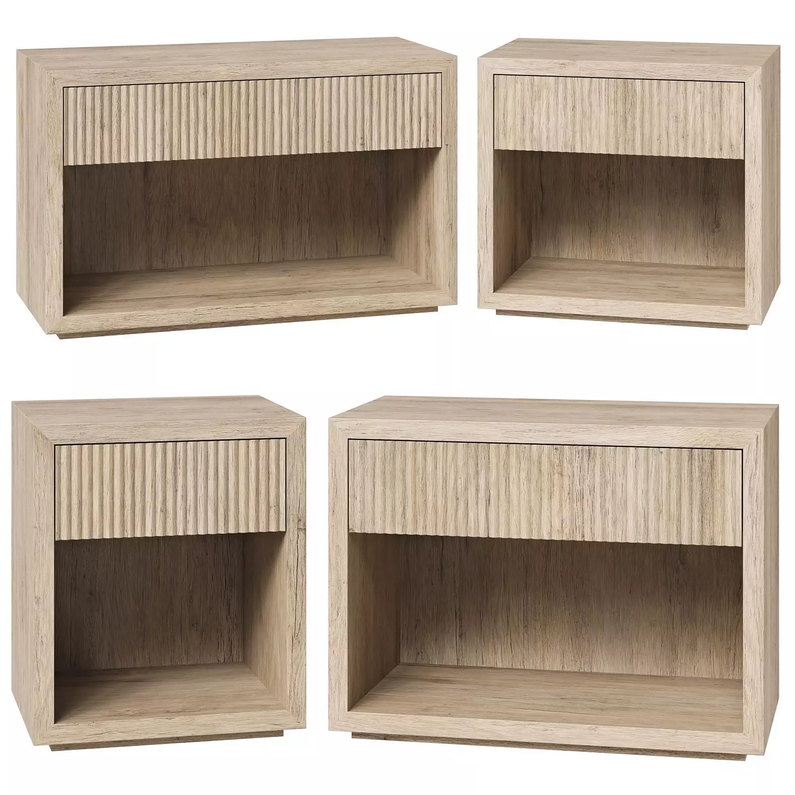 Restoration Hardware Julien open Nightstands 3D model_0