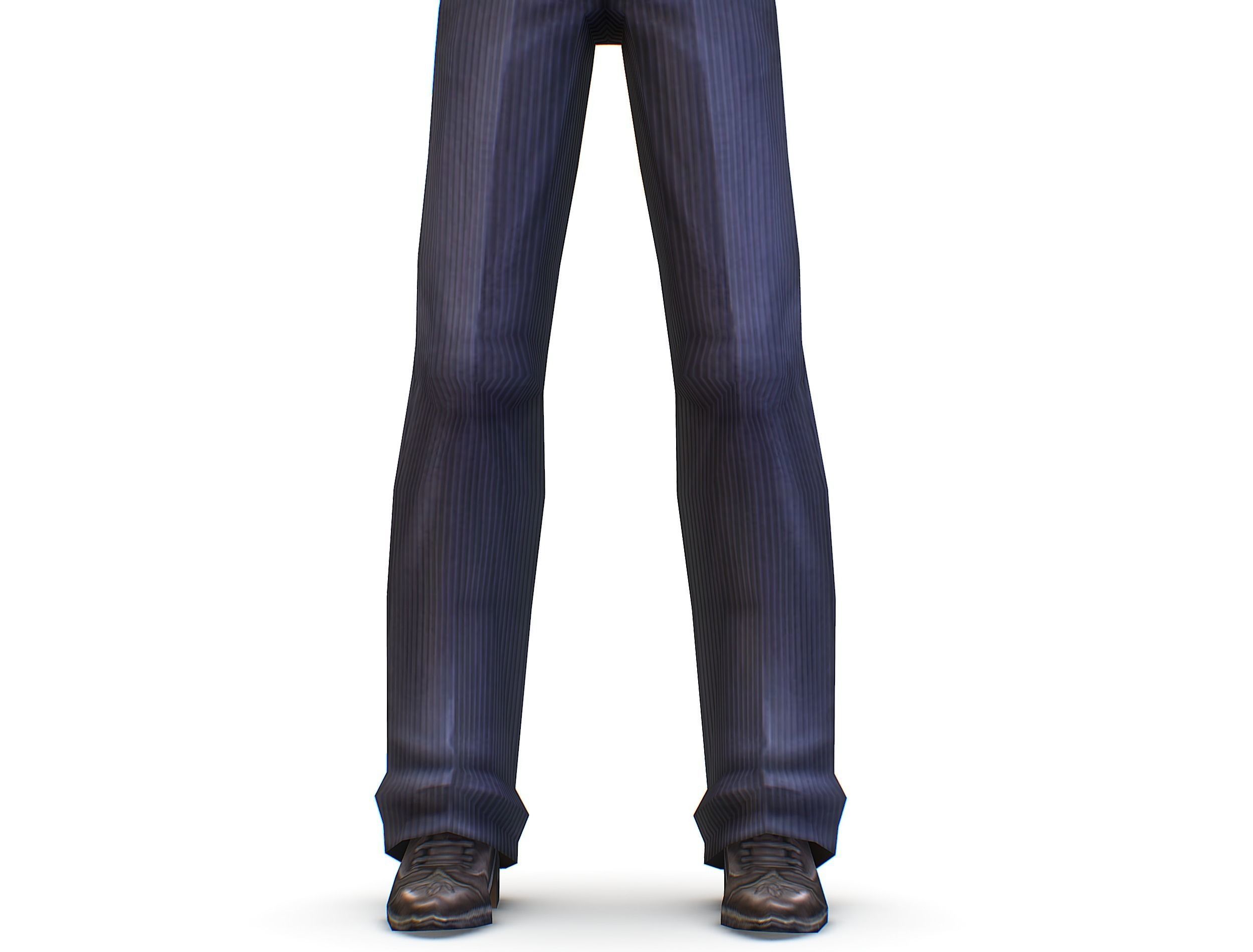 Business young man in vest and pants   Office Classic Man Low-poly 3D model_20