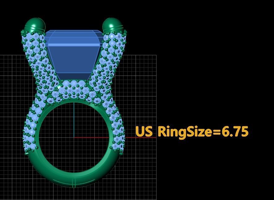 Stylish Amoeba Ring 3d Printable Model 3D print model_4