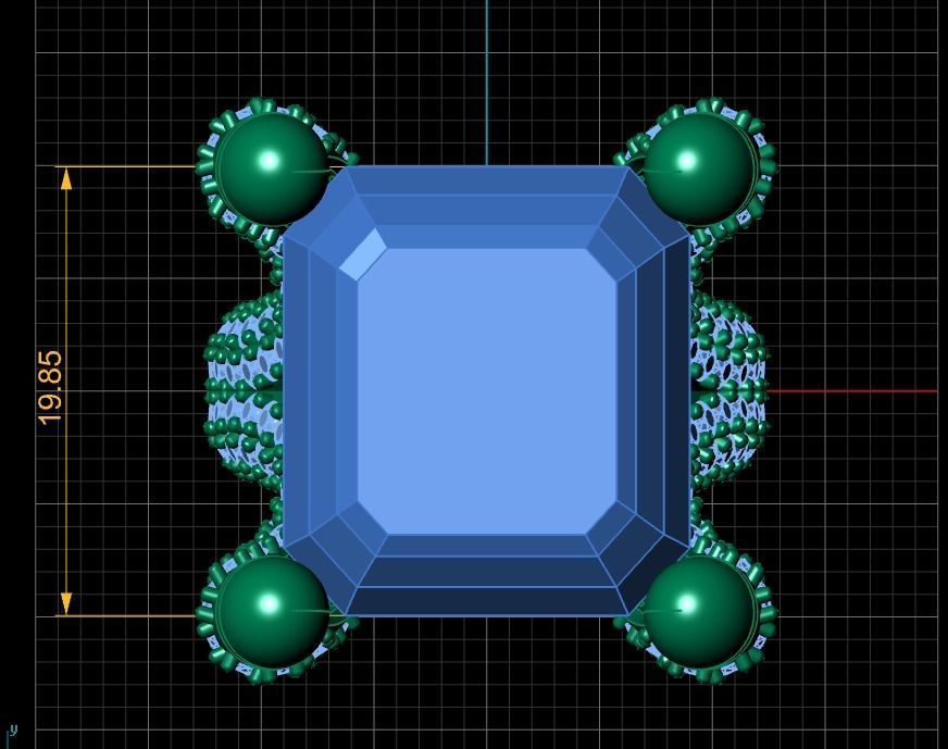 Stylish Amoeba Ring 3d Printable Model 3D print model_5
