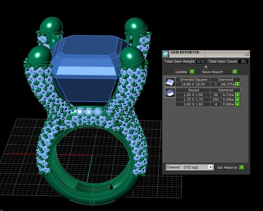 Stylish Amoeba Ring 3d Printable Model 3D print model_3