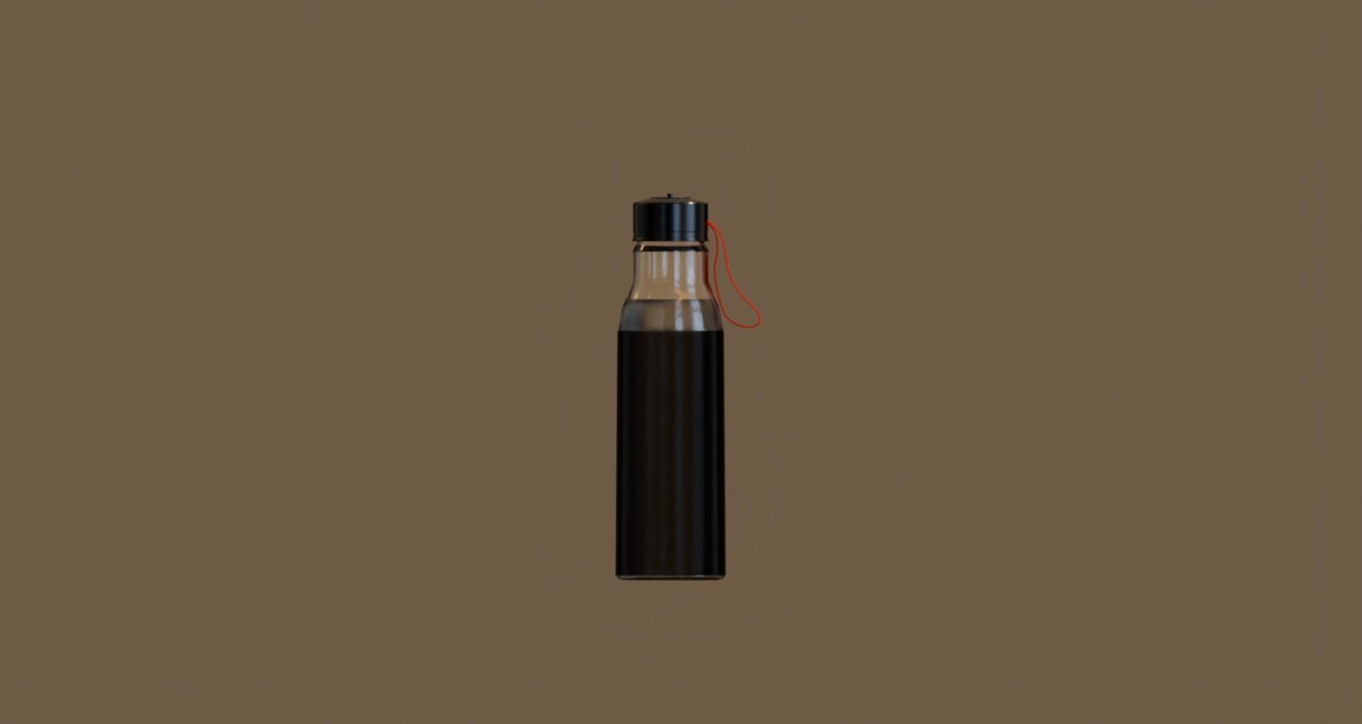 Reusable Water Bottle 3D Model 3D model_5