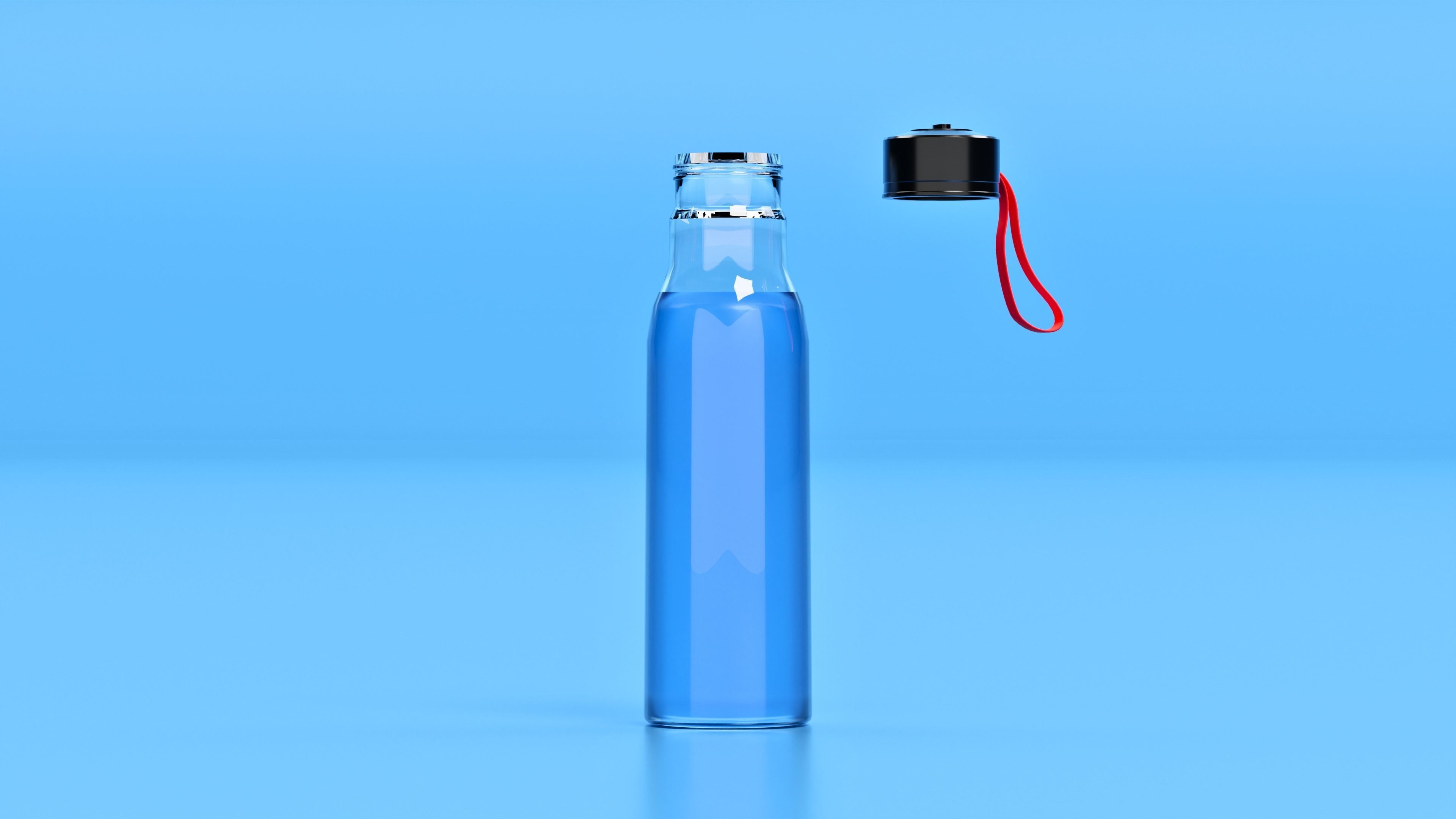 Reusable Water Bottle 3D Model 3D model_1
