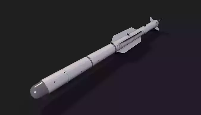aam5 air to air missile Low-poly 3D model