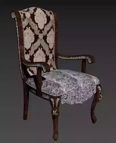 dining chairs classic 3d model 3D model