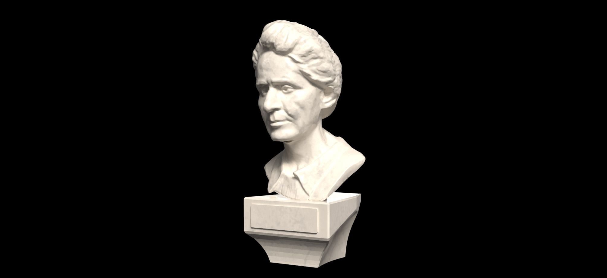 Marie Curie - 3D Printable FBX-STL-GLB-OBJ 3D print model_6