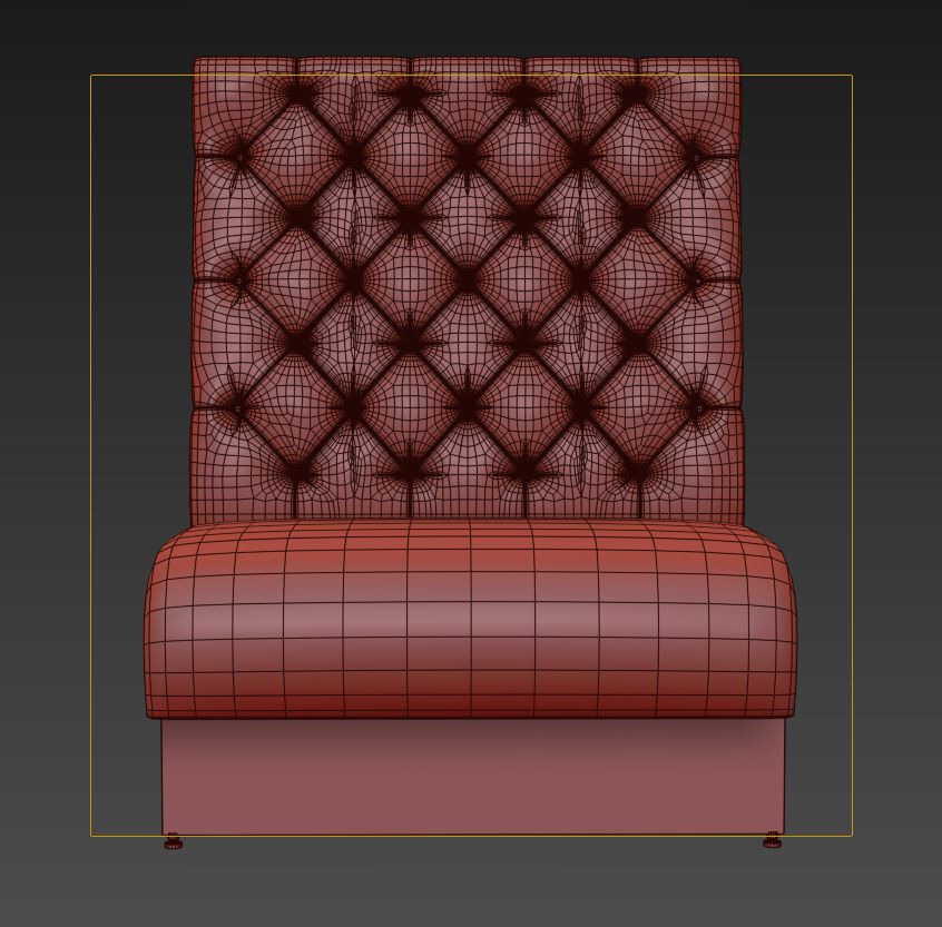 Sofa for restoran 2 3D model_4
