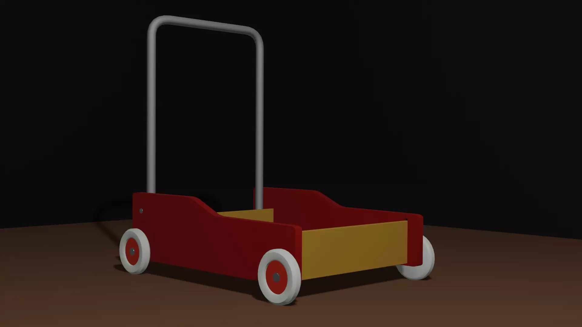 BRIO Style toy stroller Free low-poly 3D model