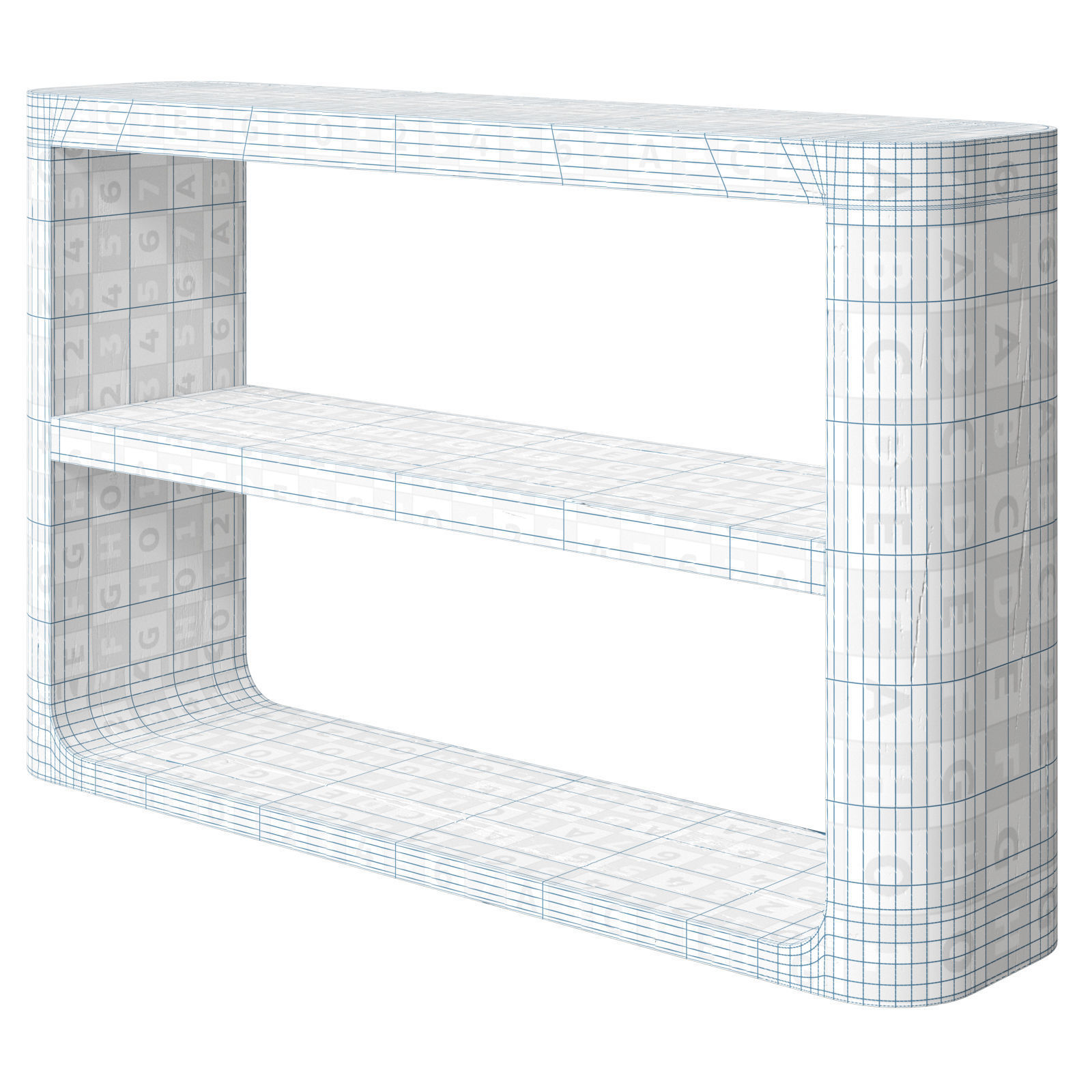 Restoration Hardware Oslo open console 3D model_8