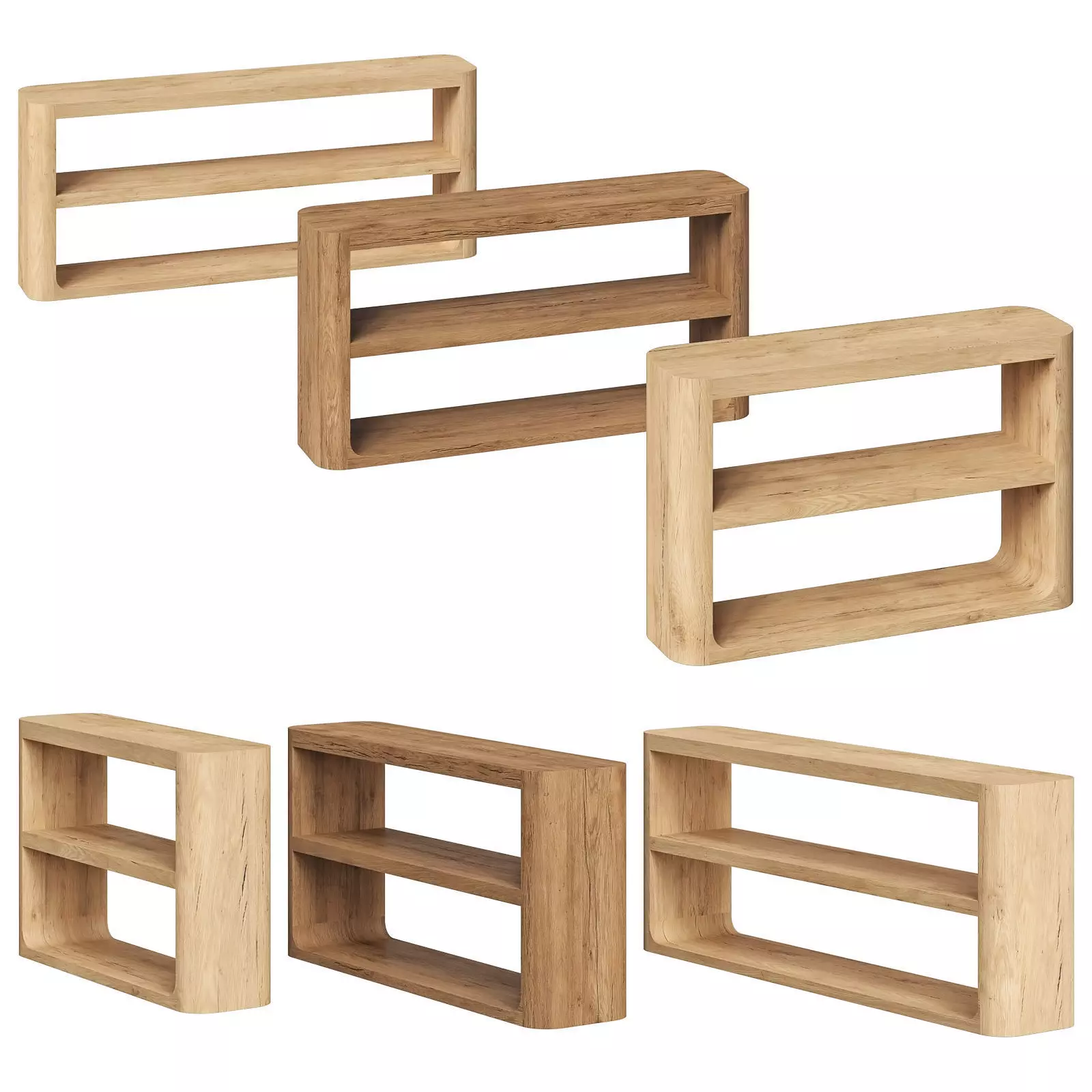 Restoration Hardware Oslo open console 3D model_0