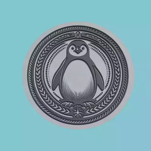 Penguin Animal Medallion Penguin Print Model