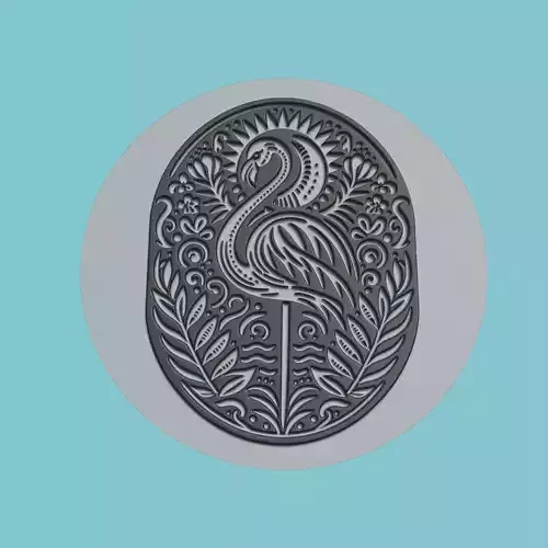 Flamingo Animal Medallion Flamingo Print Model