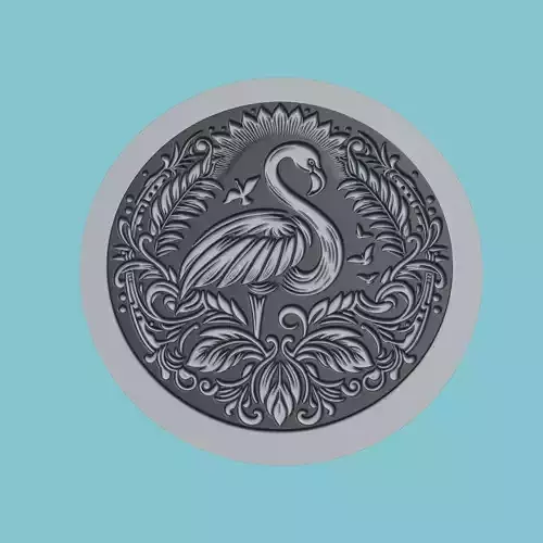 Flamingo Animal Medallion Flamingo Print Model