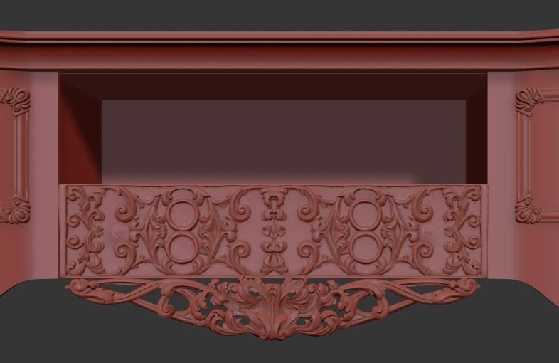 TV shelf 3D model 3D model_2