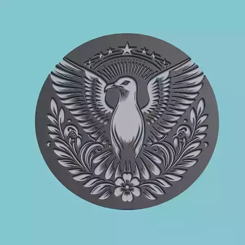 Seagull Animal Medallion Seagull Print Model