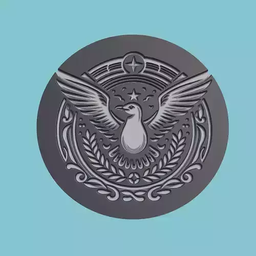 Seagull Animal Medallion Seagull Print Model