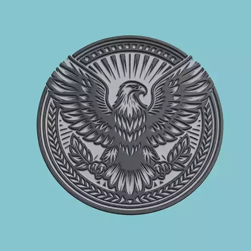 Eagle Animal Medallion Eagle Print Model