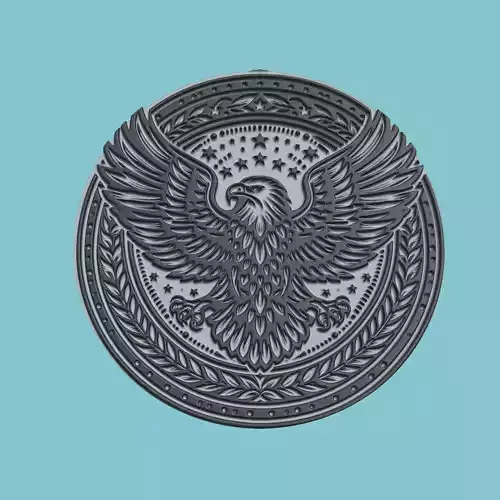 Eagle Animal Medallion Eagle Print Model