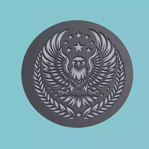 Eagle Animal Medallion Eagle Print Model