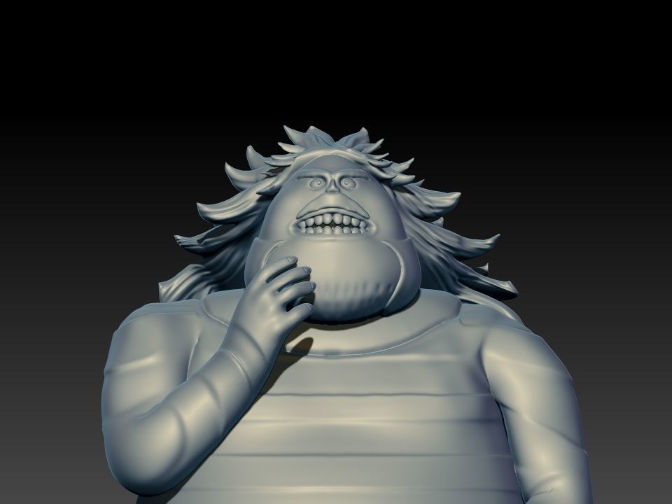 SANJUAN WOLF - BLACKBEARD PIRATES - ONE PIECE 3D print model_3