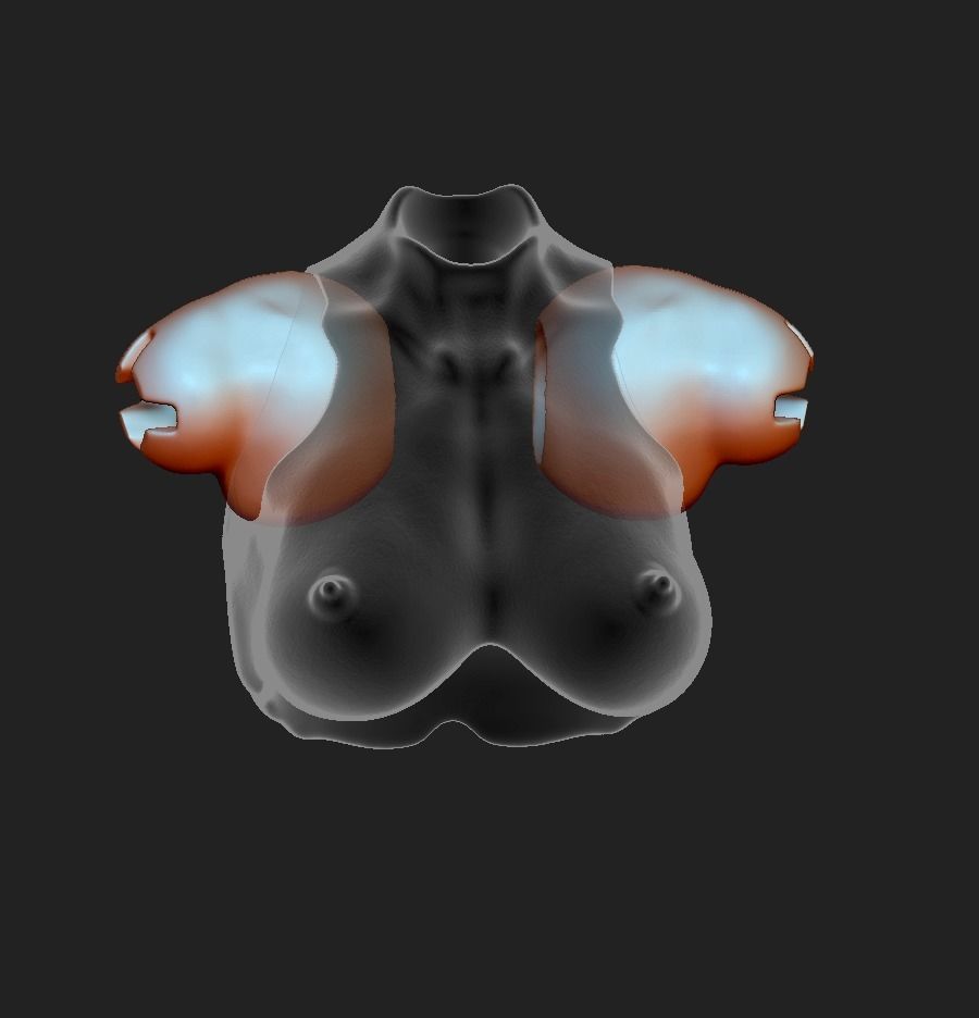 BREAST 3D DOLL BJD  OOAK  STL ARTICULATED DOLLS FILE 3D model_5