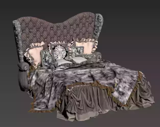 classic beds 3D model