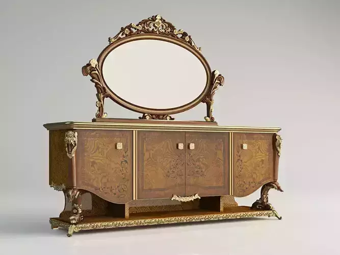 makeup tables 3D model 3D model