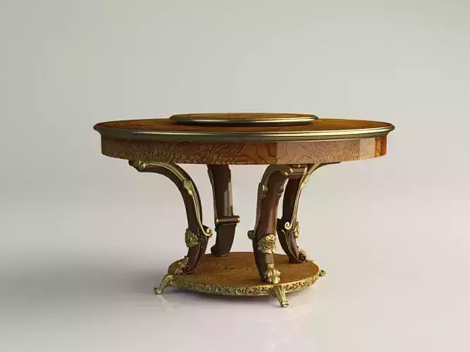 table classic 3d model 3D model