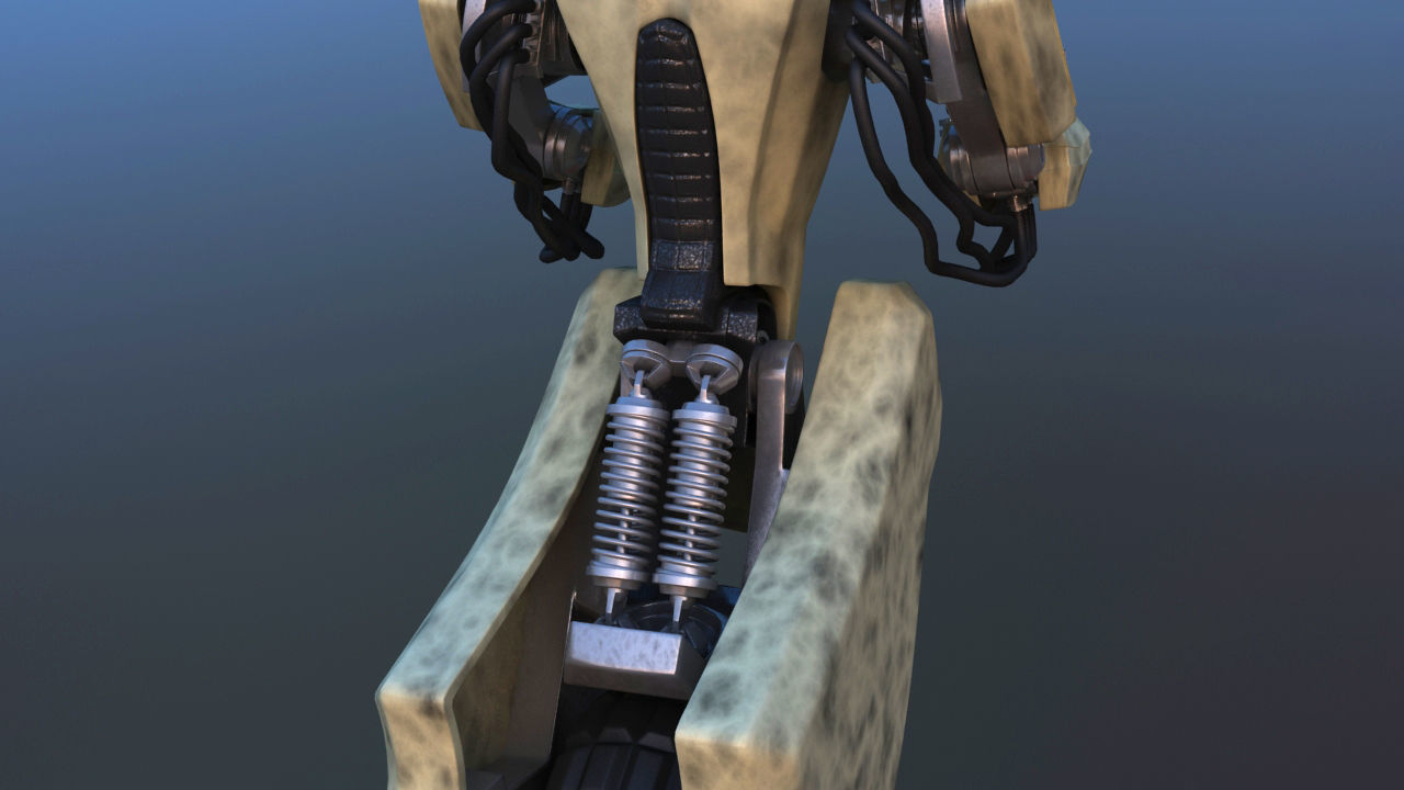 Unicycle Battle Robot 3D model_11