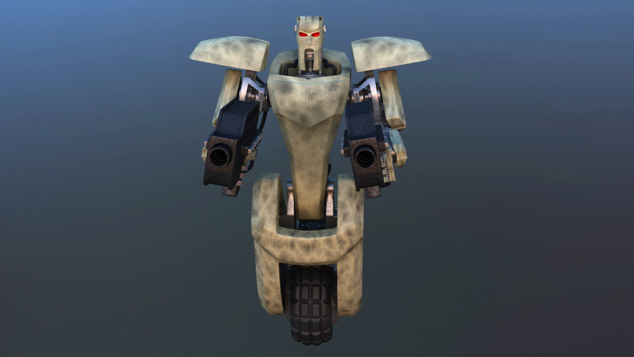 Unicycle Battle Robot 3D model_8