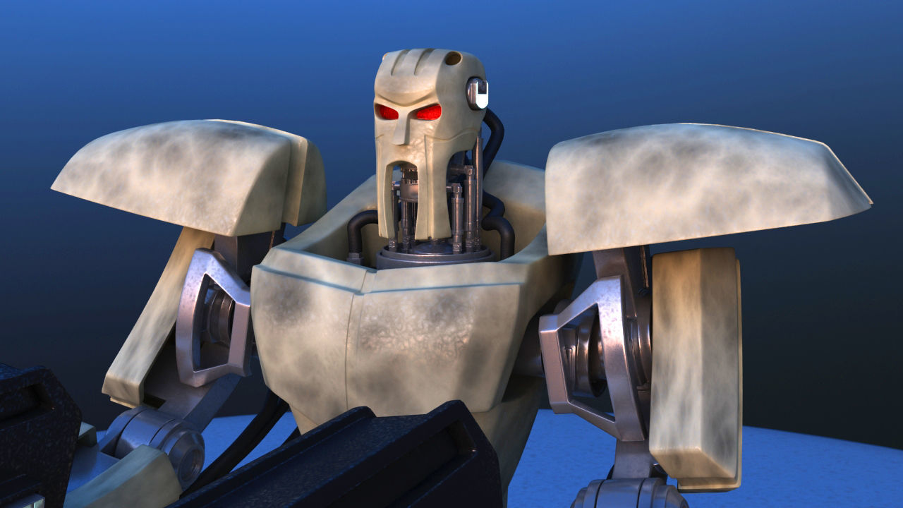 Unicycle Battle Robot 3D model_13