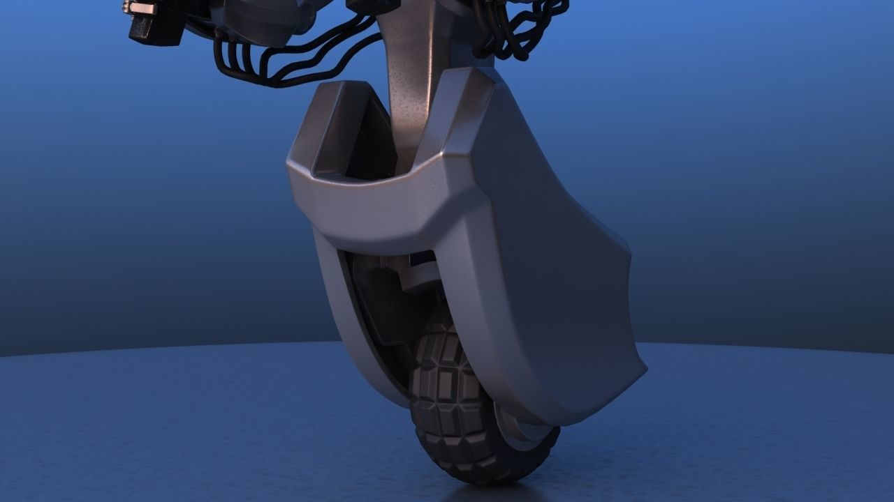 Unicycle Battle Robot 3D model_28