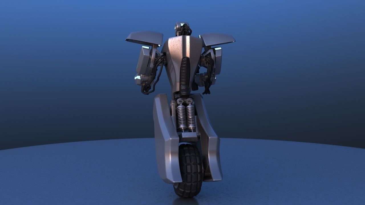 Unicycle Battle Robot 3D model_18